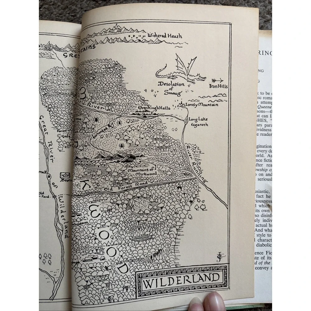 The Hobbit by J.R.R. Tolkien, 27th Printing with Map